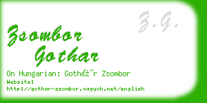 zsombor gothar business card